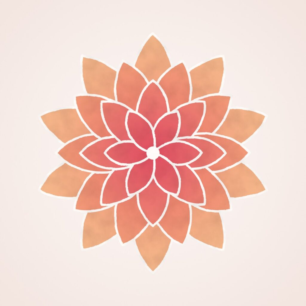 Flor de loto en acuarel
